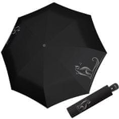 Doppler Női összecsukható esernyő Fiber Magic Sparkling Cat 746165PS