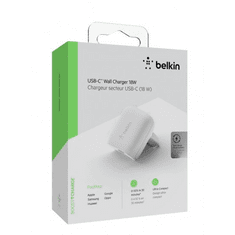 Belkin BOOST CHARGE USB-C hálózati töltő 18W (EU csatlakozó) (F7U096vfWHT) (F7U096vfWHT)
