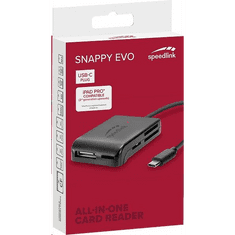 SPEED-LINK Snappy Evo univerzális kártyaolvasó USB-C fekete (SL-150200-BK) (SL-150200-BK)