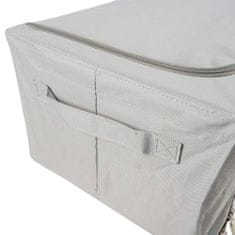 BigBuy Praktikus, összecsukható textil tároló ágyneműhöz, ruhákhoz, törölközőkhöz - szekrény rendszerező - 2db (BB-22930)