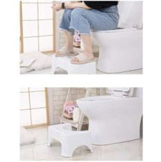 BigBuy 2in1 WC fellépő gyerekeknek és lábtartó felnőtteknek az ideális testtartásért - 42 x 26 x 17 cm (BB-21852)