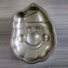 BigBuy Télapó formájú sütőtálca rozsdamentes acélból - 27 x 18 x 4 cm (BBKM)