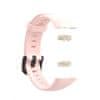 Silicone szíj Honor Band 6 / Huawei Band 6, sand pink