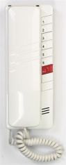TESLA DT 93 otthoni telefon 2-BUS rendszerhez, 7 gombos, hangerőszabályzóval, fehér színben