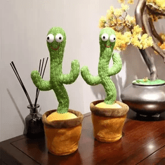 Sweetbuy Varázslatos éneklő és táncoló kaktusz LED-light világítással〡 DANCING CACTUS