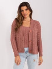 Badu Női gombos pulóver Agatha sötét rózsaszín Universal