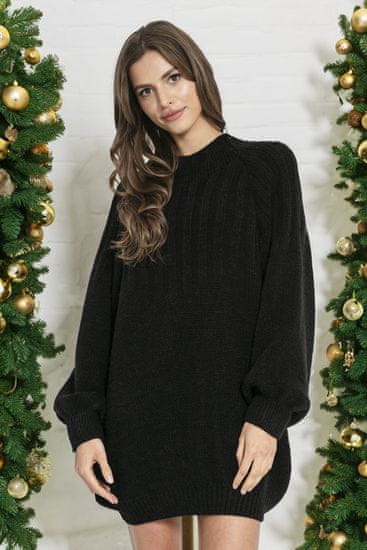 Fobya Női pulóver ruha Angligune fekete
