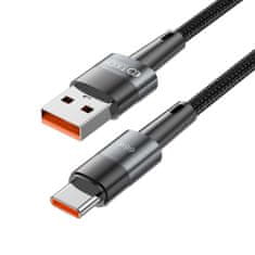 Tech-protect Ultraboost kábel USB / USB-C PD 66W 6A 0.5m, fekete