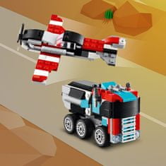 LEGO Creator 31146 platós teherautó és helikopter