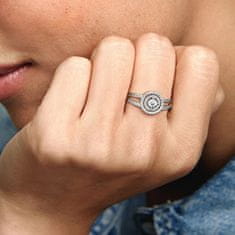 Pandora Luxus csillogó ezüst gyűrű 199408c01 (Kerület 50 mm)