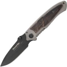 Fox Knives FOX kések BF-73 Black Fox zsebkés 8 cm, titán bevonat, acél, szantálfa