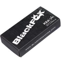 Fox Knives FOX kések BLACK FOX BF-729 "KRAVI" Fekete zsebkés 7 cm, Stonewash, fekete, G10
