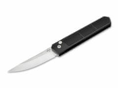 Böker Plus 01BO473 Kwaiken Grip Auto automata kés 8,5 cm, fekete, alumínium, klipsz