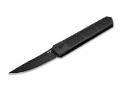 Böker Plus 01BO474 Kwaiken Grip Auto Black automata kés 8,5 cm, fekete, alumínium, klipsz