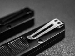 Böker Plus 01BO474 Kwaiken Grip Auto Black automata kés 8,5 cm, fekete, alumínium, klipsz