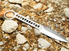 Böker Plus 02BO070 Voodoo kés - tőr 8,5 cm, acél, Stonewash, kydex hüvely, öv adapter