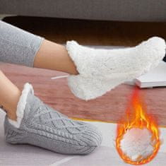 VIVVA® Beltéri meleg zokni | FLEECEFEET Szürke S