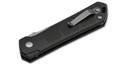 Böker Plus 01BO950 KIHON AUTO STONEWASH automata kés 8 cm, Stonewash, fekete, alumínium, csat