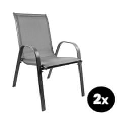 Aga 2x Kerti szék MR4400GY-2 Szürke
