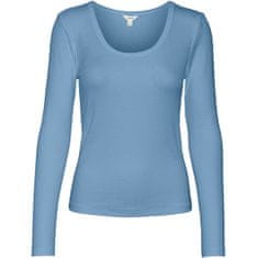 Vero Moda Női póló VMIRWINA Tight Fit 10300894 Dusk Blue (Méret S)