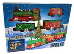 EXCELLENT Karácsonyi vonat készlet fényekkel és hanggal - Deluxe