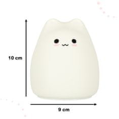 MG Little Cat RGB vezeték nélküli éjjelilámpa, fehér