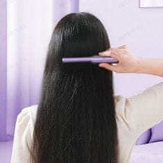 Hordozható hajformázó fésű, mini hajegyenesítő egyenes és göndör hajhoz is, USB töltős hajvasaló (1 darab) | MINIGLAM