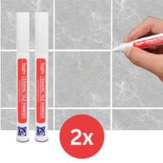 Vixson Fuga javító készlet, a csempe fugázás egyszerű, vízálló javítása, felújítása (2 db javító ceruza filctoll) | CERAMICPEN