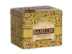 sarcia.eu BASILUR Present Gold - fekete levéltea díszdobozban, karácsonyi tea 100g x1
