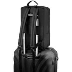 ZAGATTO Fekete utazó hátizsák, repülőgépekhez, 40x20x25, ZG771