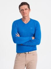 OMBRE Férfi klasszikus pulóver Launcebuz kék L