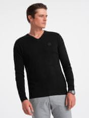 OMBRE Férfi klasszikus pulóver Launcebuz fekete S