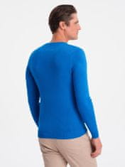OMBRE Férfi klasszikus pulóver Launcebuz kék L