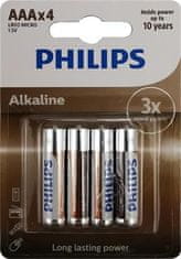 PHILIPS LR03A4B/10 alkáli AAA elemek 4db
