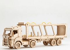 Wooden city 3D puzzle Szupergyors autó szállító teherautó