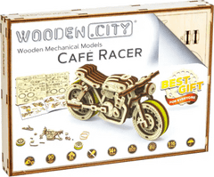Wooden city 3D puzzle Motorkerékpár Café Racer 85 darab