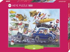 Heye Puzzle Cartoon Classics: Indulás a vakációra! 500 darab