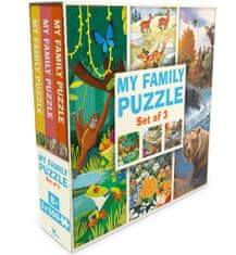 Magellan Magellán családi puzzle készlet 3in1 Észak dzsungele, virágai és vadvilága