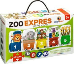 Profibaby Puzzle ZOO Express - számolj meg 30 darabot