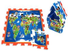 Stamp habszivacs puzzle világtérkép
