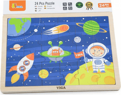 Viga fa puzzle Journey to Space 24 darab