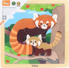 Viga Vörös Panda fa puzzle, 9 darabos