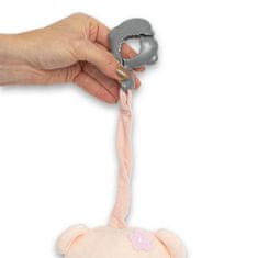 Baby Mix Teddy mackó rózsaszín plüss játék játékgéppel és klippel