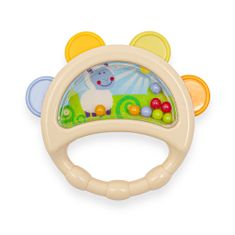 Baby Mix baba csörgő csörgő tamburin bézs színű