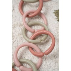Tiamo LITTLE DUTCH összekötő gyűrűk lánc rózsaszínű