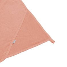 NEW BABY Baba luxus frottír törölköző kapucnival Comfortably 100x100 cm rózsaszínű