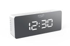 Adler Digitális ébresztőóra 14x5,5x3,5cm PH FEHÉR