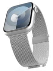 EPICO Milanese+ szíj Apple Watch-hoz 38/40/41mm - ezüst