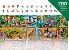 Wooden city Fából készült puzzle Csodálatos állatvilág 2 az 1-ben, 4000 darab
