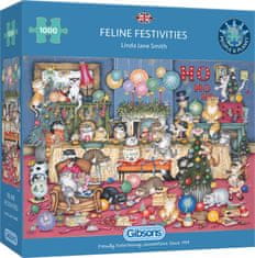 Gibsons Puzzle Cat holidays 1000 db